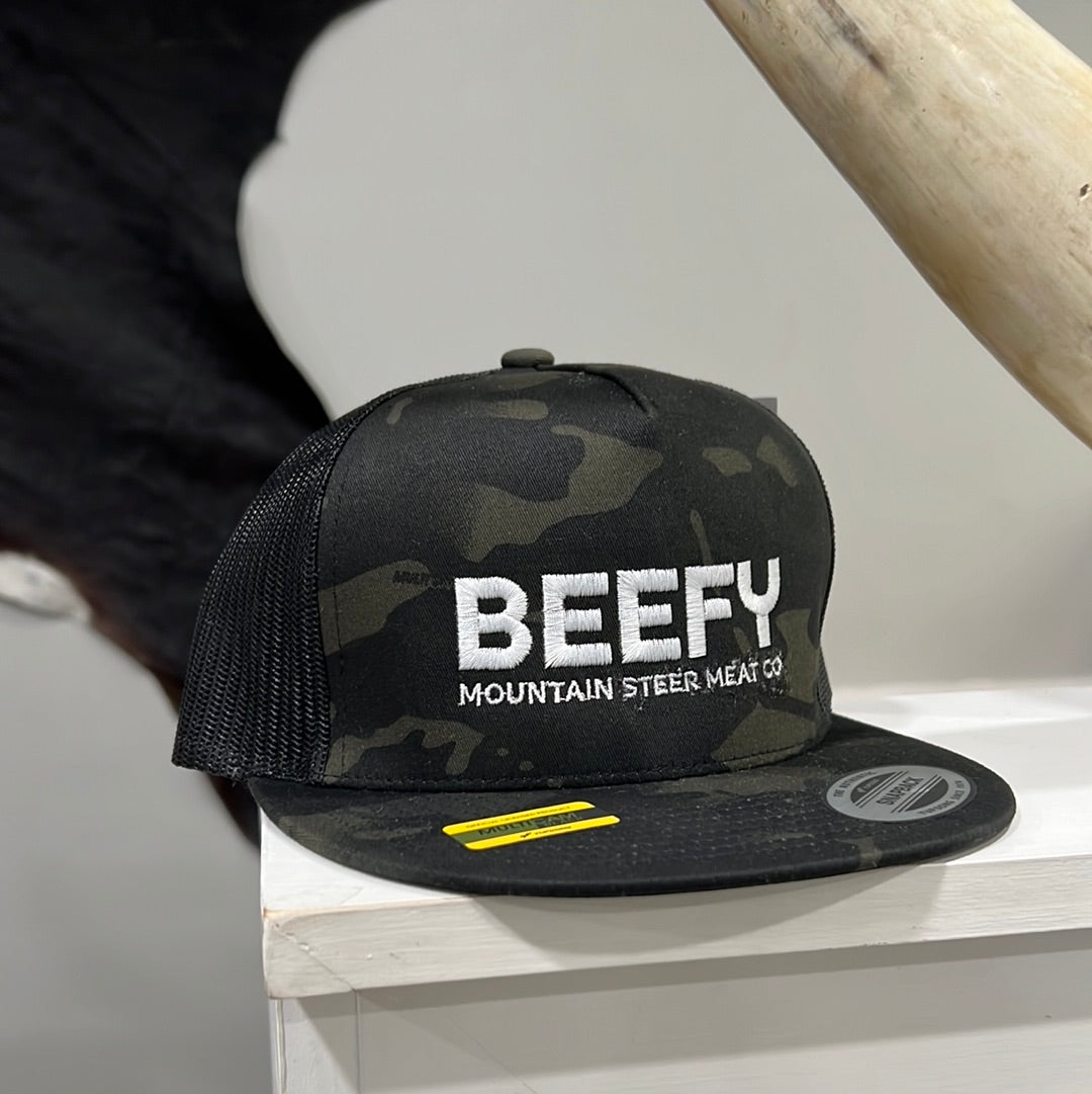 "Beefy" Mountain Steer Meat Co. Hat - Camo