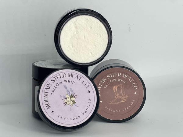 Whipped Beef Tallow Cream 2 oz. Jars