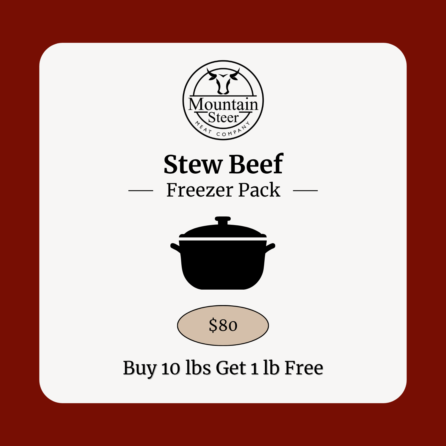 Stew Beef Freezer Pack