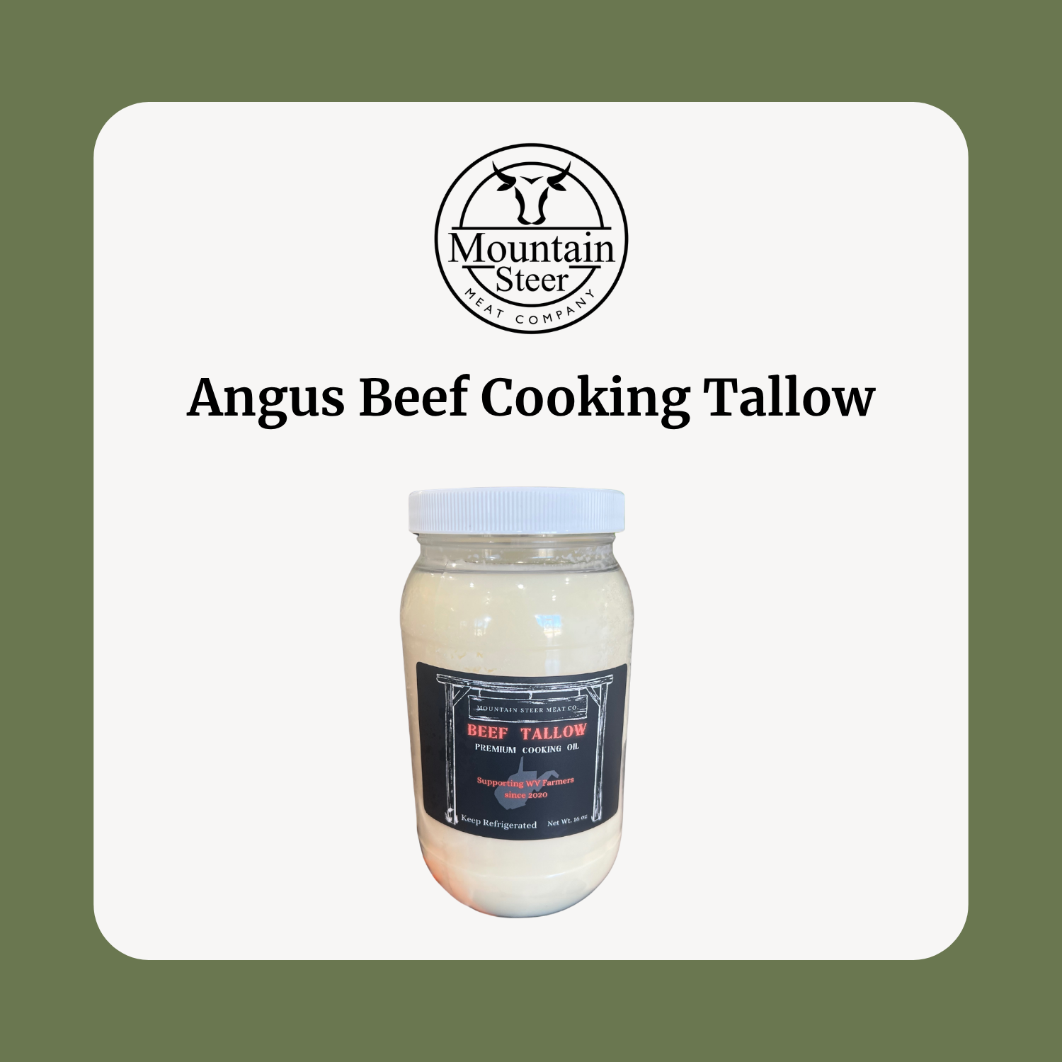Angus Beef Cooking Tallow